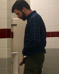 Straight guy at urinal