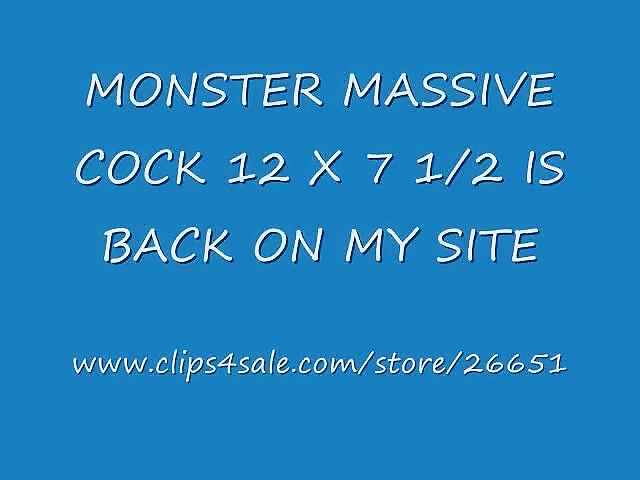 MONSTER MASSIVE UNCUT COCK 12 BY 7 INCH