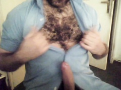 An excited hairy daddy