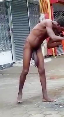 Overly Hung naked guy