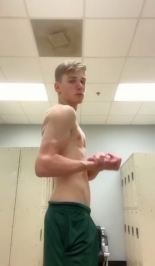 Hung twink showing off