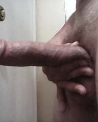 Playing with my big fat cock