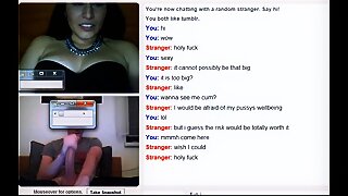 omegle - huge cock attack