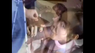 Monster and little girl