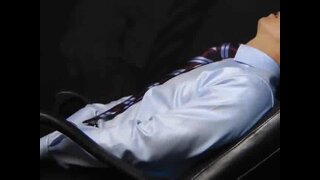 feeling good in shirt and tie