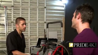 Proud guys addicted to smacking each other in the ass