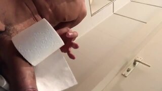 Eduardo Picasso playing on the toilet