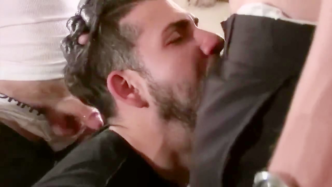 amazing deep throat sucker under the uniform