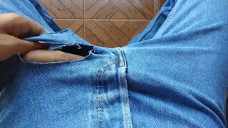 Outdoor masturbation my dick and feet