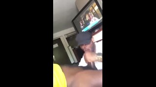 Sucking a Crazy Huge Cock