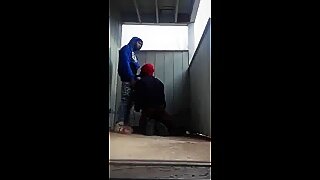 Homeless Crackhead sucking Dick