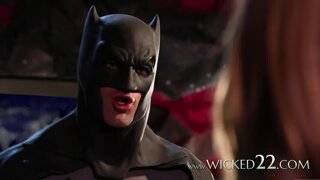 The Supergirl fucking Batman in parody XXX movie scene
