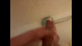 Cleaning his monster