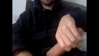 Long shaft wanking and cumming