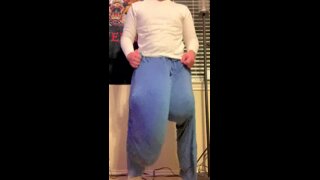 Bouncing my elephant cock