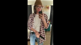 Cute guy shows hius big cock