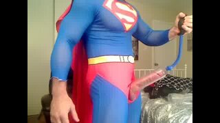 9FatInches and his superhero cock getting pumped