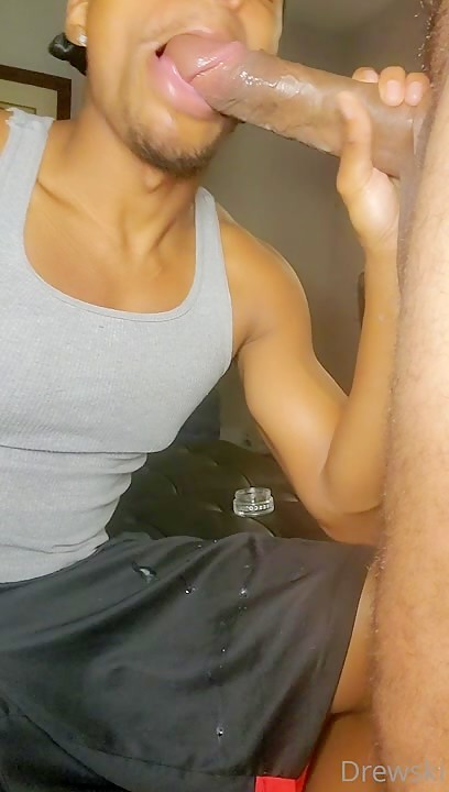Drewski loves to suck and sit on huge thick cocks