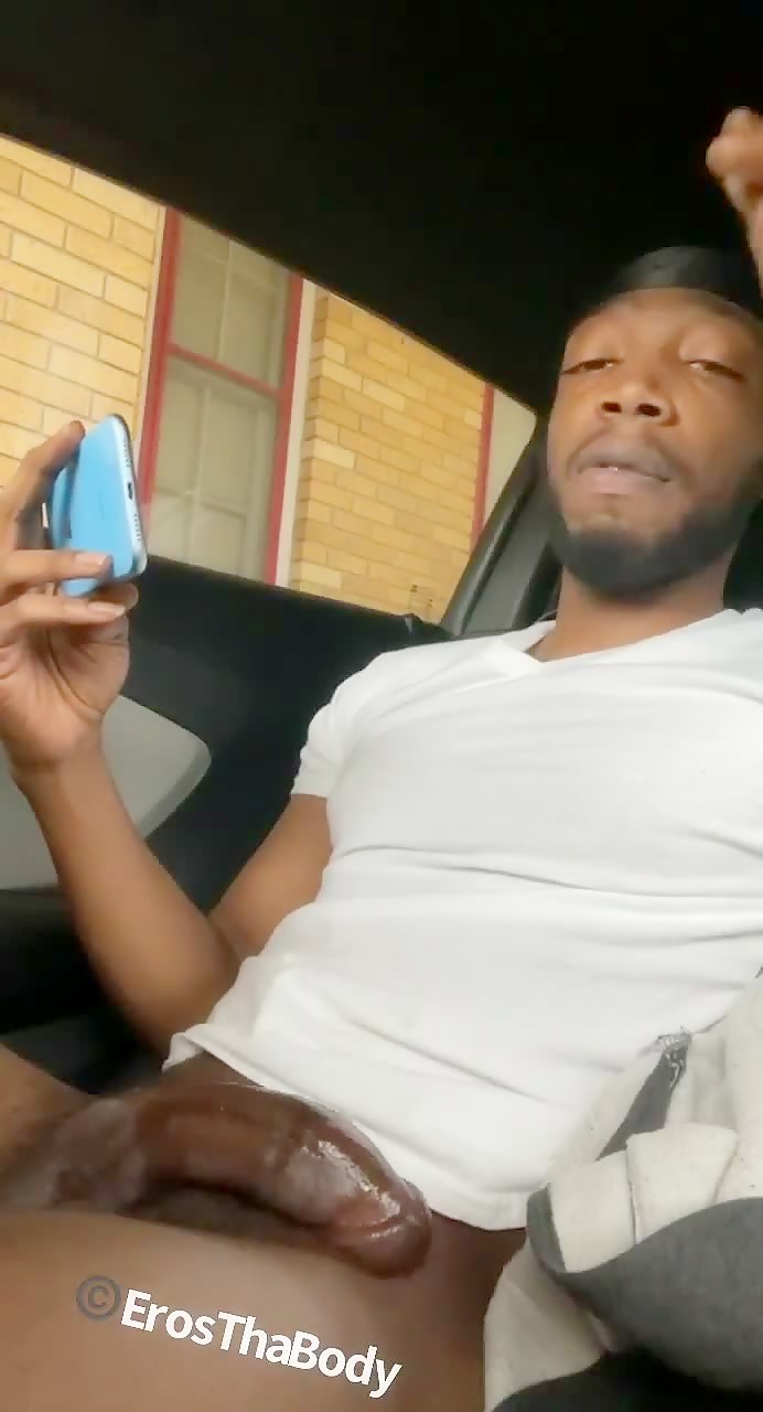 Watch his big thick cock grow even bigger and thicker