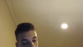 Beautiful guy with fat uncut cock