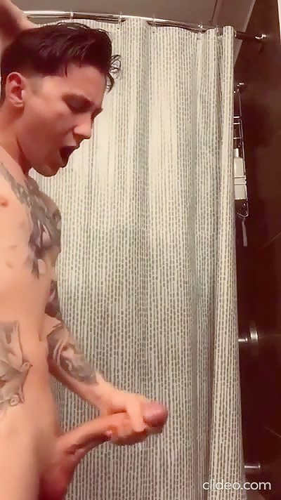 The Creach jerking his big twink cock