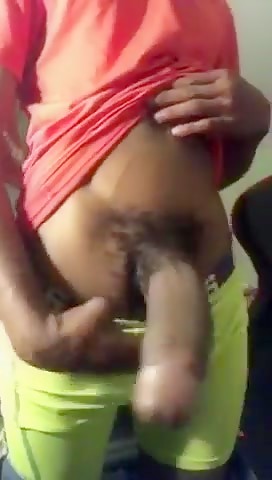 showing his huge cock