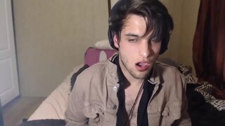 Beautiful Boy Jerks His Fat Cock and Cums