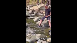 migrants make a pit stop enroute to the border