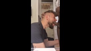 Sexy Bearded White Guy Throats BCC