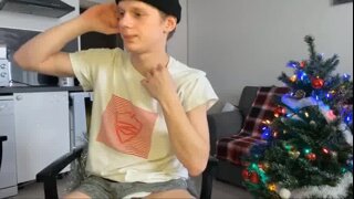 Another Hung Teen Milking His Big Meat !