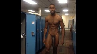 Walking to the showers