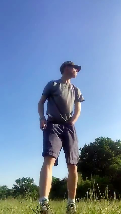 Felix Jones taking his huge white cock out in public