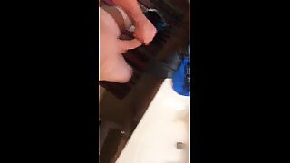 Sexy man gets off in front of mirror