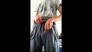 Hungarian Stud Strokes His Big Cock