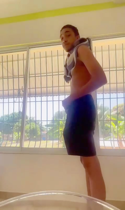 Dominican neighbour with huge meat is crazy horny