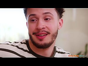 Let your busty mominlaw drain your balls