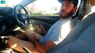 Car Wanking and Huffing