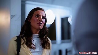 Small tits girlfriend fucked by bfs dad