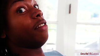 Teen drives stepbro out to suck bfs cock