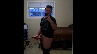 Super Hung Guitarist Strokes His Big Cock And Fucks A Fleshlight