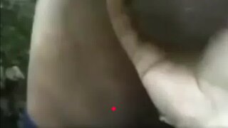 Old Man Strokes His Uncut Cock Outdoors