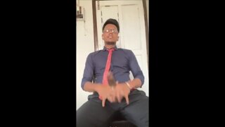 I relieve tension in my dick at work