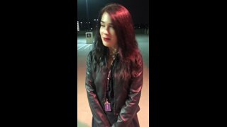 BBC blowjob in public parking lot